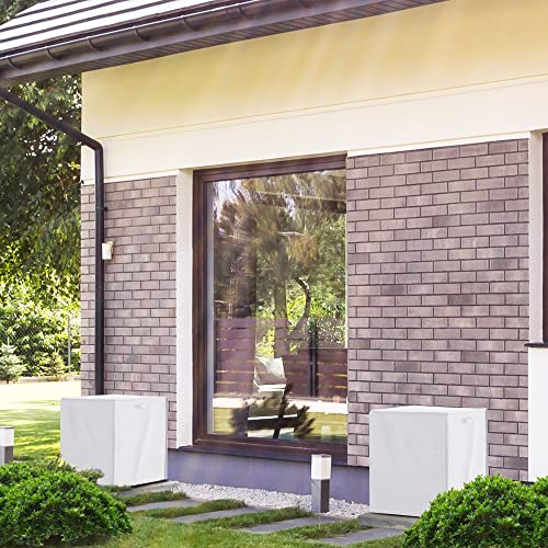 Simple Houseware Waterproof 24.5 x 24.5 x 30.2-Inch Air Conditioner Cover for Small Units
