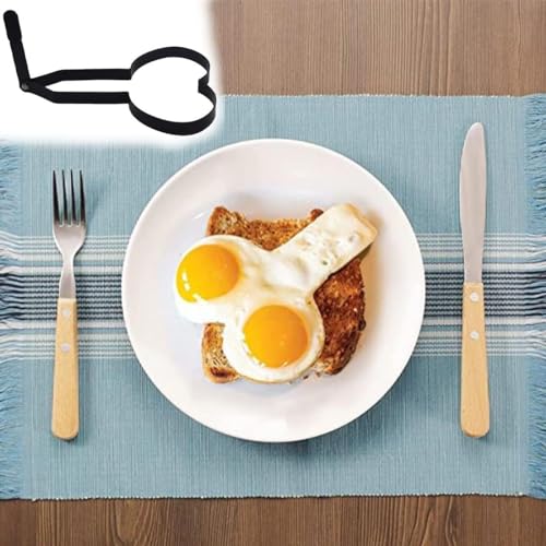Heart-Shaped Egg Fryer - Non-Stick Stainless Steel Cooking Tool