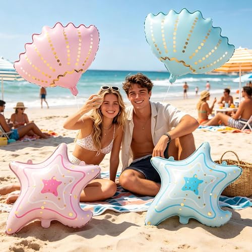 Seashell Foil Balloon for Under the Sea Birthday Party