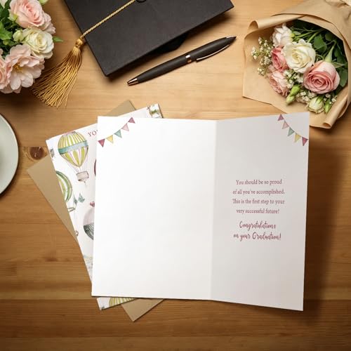 Hot Air Balloon Graduation Card - Uplifting Congrats for Any Graduate