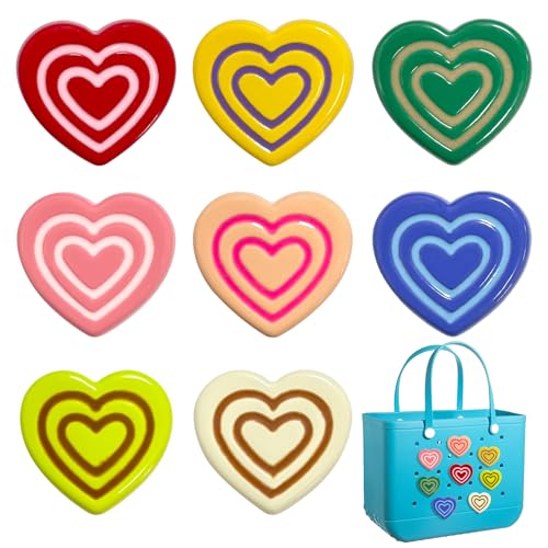 Bogg Bag Charms - Heart, Bow & Butterfly Inserts for Summer Beach Bags