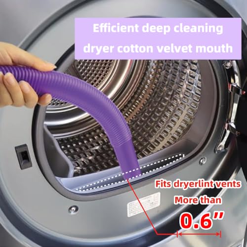 Flexible Dryer Vent Lint Vacuum Attachment for Dyson V7-V15 & Gen5 Vacuums