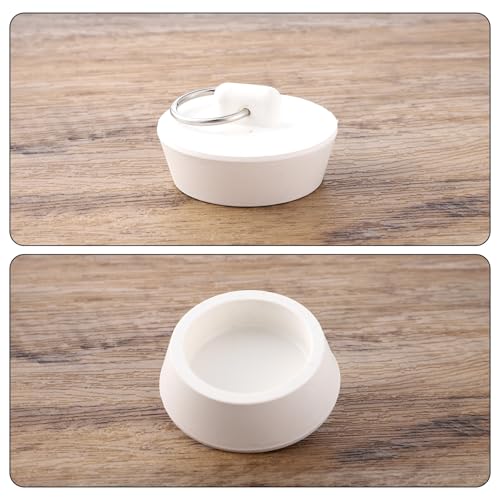 2 PCS Rubber Bathtub Drain Stopper, Fits 1-3/8 Inch to 1-1/2 Inch Drains