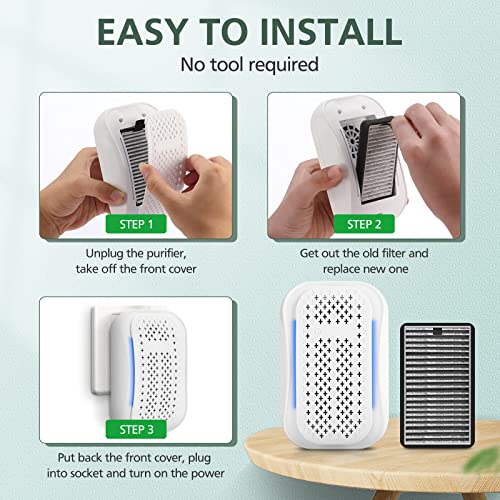 8-Pack DSTx HEPA Filters for Clarifion Air Purifiers - Dust, Smoke & Odor Reduction
