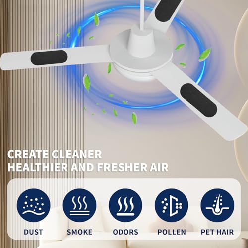 5 Pack Black Ceiling Fan Filters with Activated Charcoal