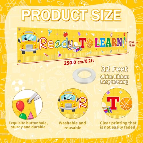 3-Piece Back to School Banner Set - Classroom Door & Wall Decorations