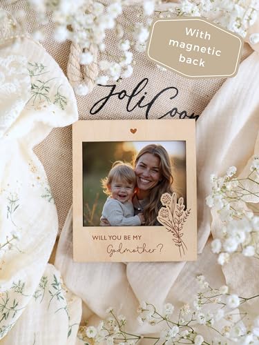 Joli Coon Godmother Proposal Wooden Photo Frame - 4.5x3.9in