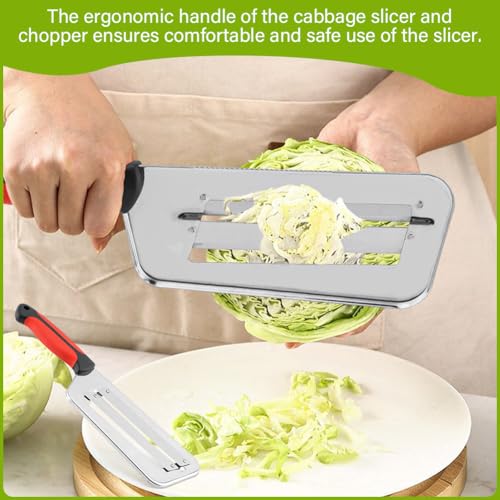 Oryqvane Cabbage Shredder and Slicer for Coleslaw & Sauerkraut