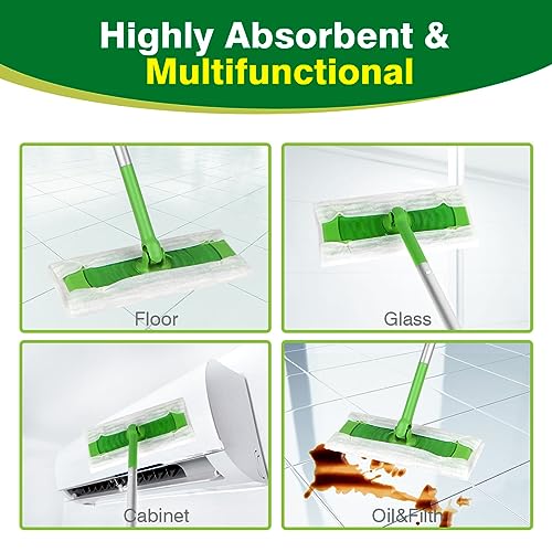 HOMEXCEL Dry Sweeping Cloths for Swiffer Sweeper, 64 Disposable Refill Pads