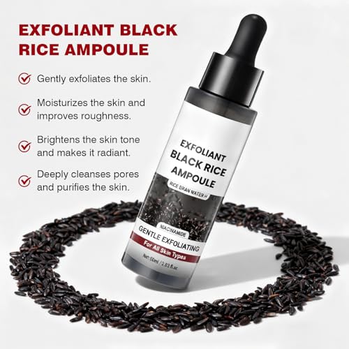 Black Rice Exfoliating Face and Body Ampoule Serum with Hyaluronic Acid