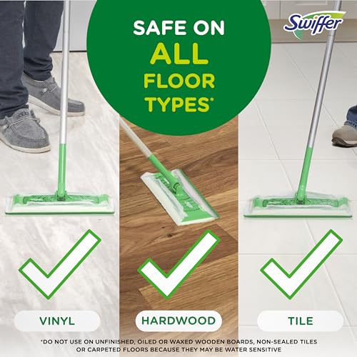 Swiffer Sweeper Wet Mopping Cloths with Febreze, Lavender Vanilla - 48 Count