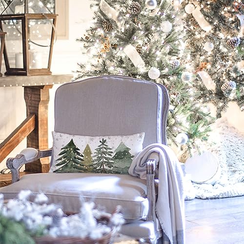 PANDICORN Christmas Pillow Cover 12x20 Farmhouse Decor
