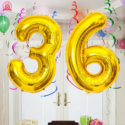 40 Inch Gold Number 58 Balloon for 58th Birthday & Wedding Decor
