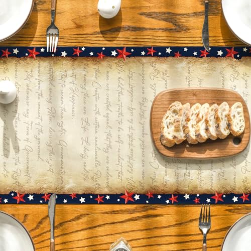 Patriotic Table Runner 13x90 inches for 4th of July Decor
