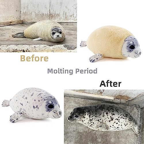 Furvana Chubby Blob Young Seal Pillow - Soft Plushie, Small 12in