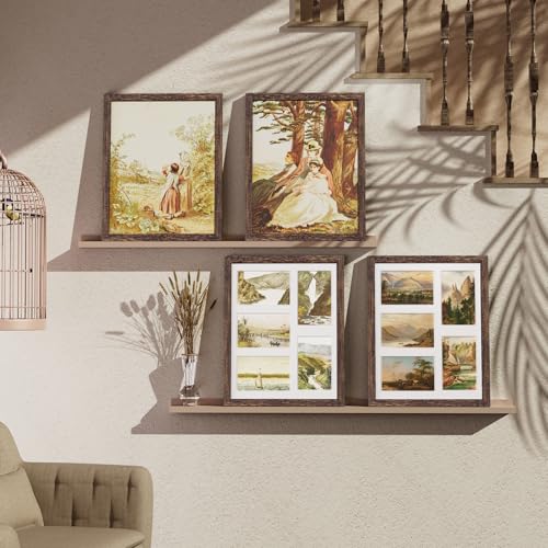 Vittanly Rustic Brown 11x14 Collage Picture Frame for Wall Mounting
