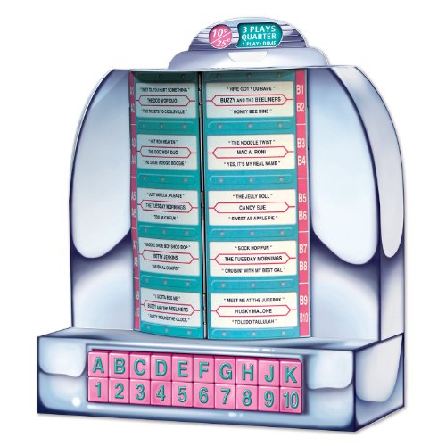 Beistle 3D 1950s Jukebox Tabletop Centerpiece - Retro Diner Party Decoration
