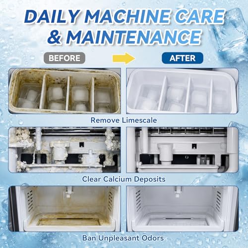 Bellemora Ice Machine Cleaner Tablets - 36 Pack for Nugget & Countertop Ice Makers