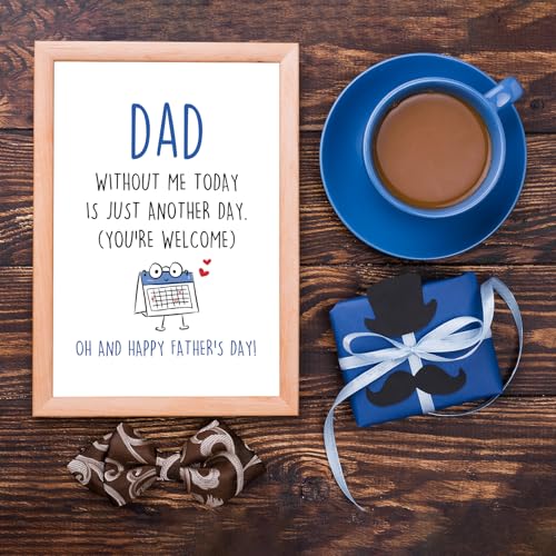 Funny Father's Day Card from Daughter Son - Humorous Dad Greeting Card