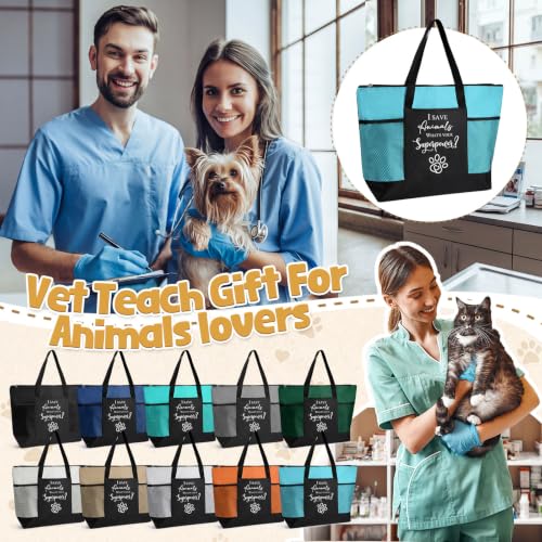 Vet Tech Tote Bags Set - 10 Multicolor Utility Bags for Professionals & Gifts