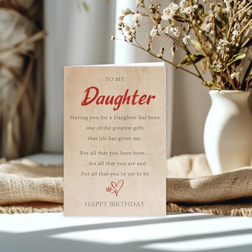 Daughter Birthday Card - Unique Gift for Adult Daughters