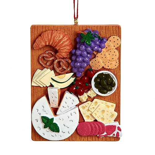 Resin Charcuterie Board Christmas Ornament - Festive Holiday Decor