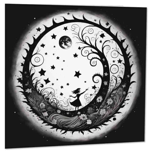Gothic Alice in Wonderland Birthday Greeting Card 145x145mm