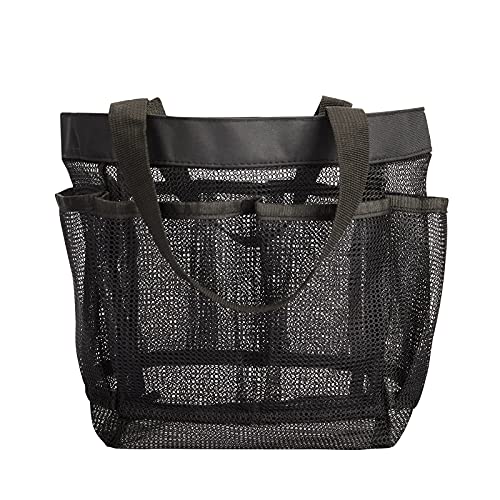 HAOGUAGUA Mesh Shower Caddy Tote Bag with 8 Pockets - Quick Dry Organizer