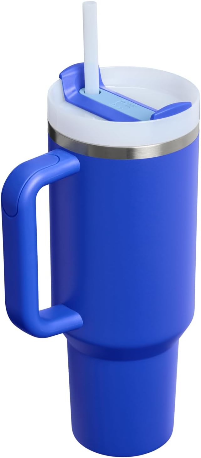 STANLEY Quencher H2.0 Tumbler - 40 oz Insulated Stainless Steel Cup with Handle & Straw | BPA-Free | Cobalt