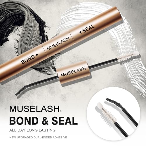MUSELASH Lash Bond and Seal - Waterproof Cluster Eyelash Glue Duo