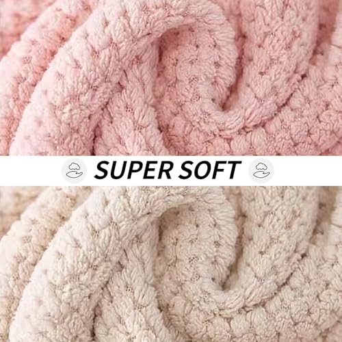 DAWZMR Extra Large Microfiber Hair Towel Wrap - 2 Pack