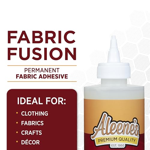 Aleene's Fabric Fusion Glue 8 fl oz - Permanent No-Sew Adhesive