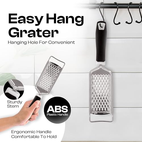 Handheld Cheese Grater - Stainless Steel, Rust-Proof Kitchen Tool