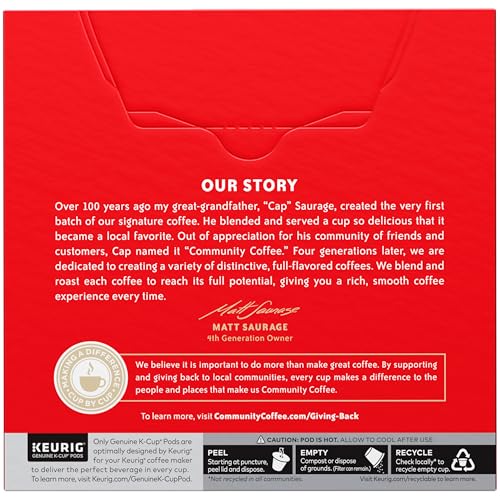 Community Coffee Café Special Decaf Medium-Dark Roast K-Cup Pods - 32 Count