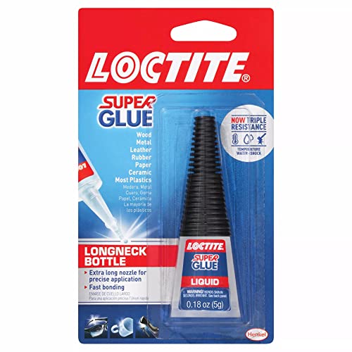 Loctite Super Glue Liquid, Longneck Bottle, 5g Bottles (Pack of 6)