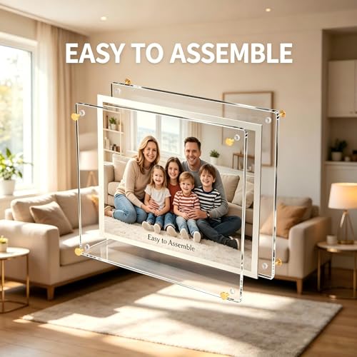 Kalami 5x7 Acrylic Wall Mount Picture Frame - Self Adhesive