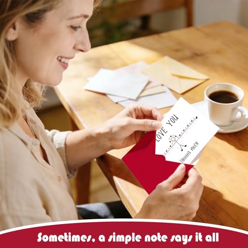 Funny I Love You This Much Greeting Card with Red Envelope