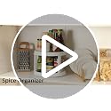 LANDNEOO 10-Inch 2-Tier Lazy Susan Turntable Spice Organizer for Cabinet
