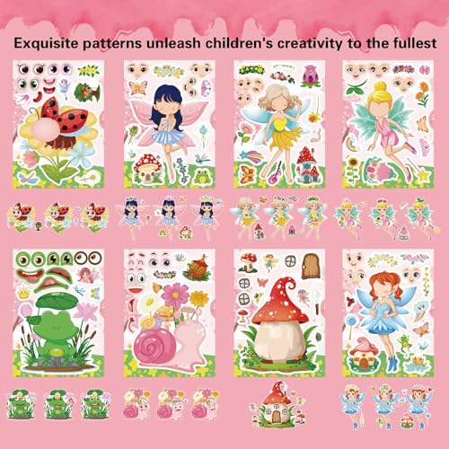 24 Fairy Stickers for Kids - DIY Make Your Own Stickers
