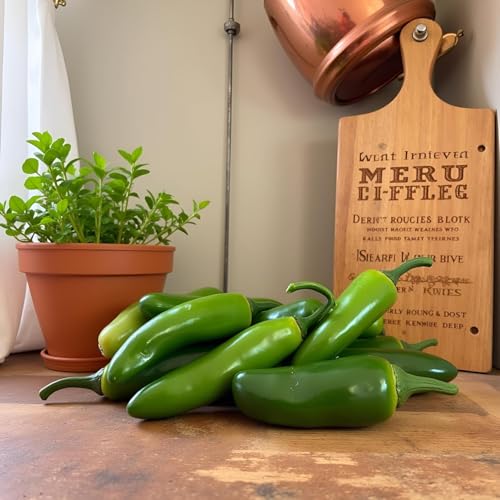 Artificial Green Chili Peppers 10-Pack Lifelike Fake Pepper Decor