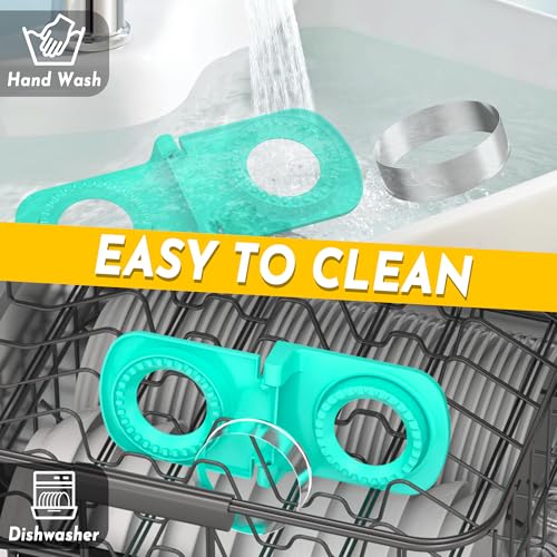 HiYZ Stainless Steel Sandwich Cutter and Sealer - Green Crustless Maker