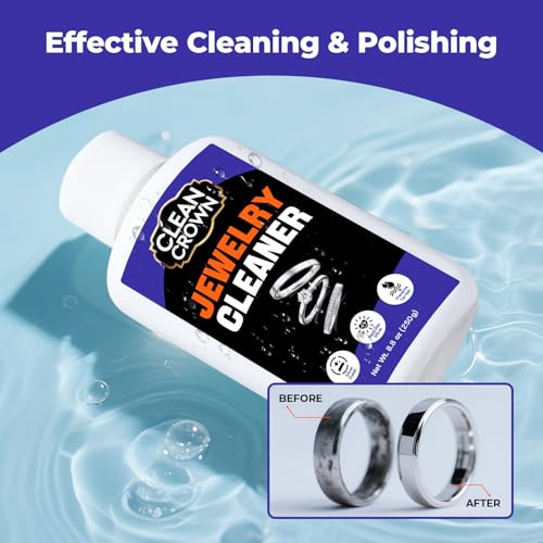 CleanCrown Silver Polish & Metal Tarnish Remover (8.8 Oz) - Jewelry & Brass
