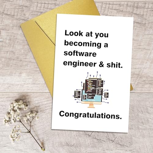 Funny Graduation Card for Software Engineers | Congrats Graduate