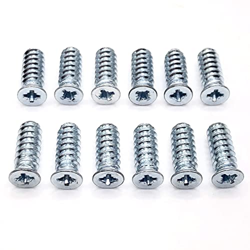 Replacement Flat Head Euro Screws for IKEA Part 100372 - Pack of 12