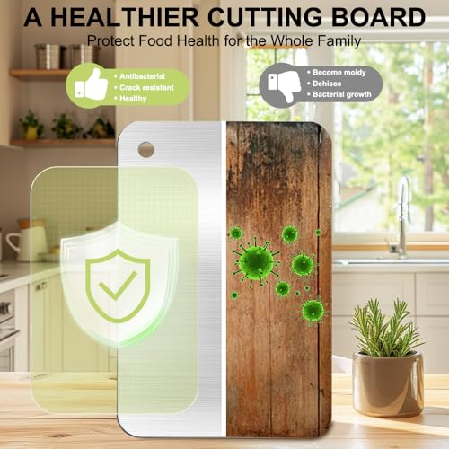 BLOCE Mini Titanium Cutting Board - Durable Non-Stick Metal Chopping Block