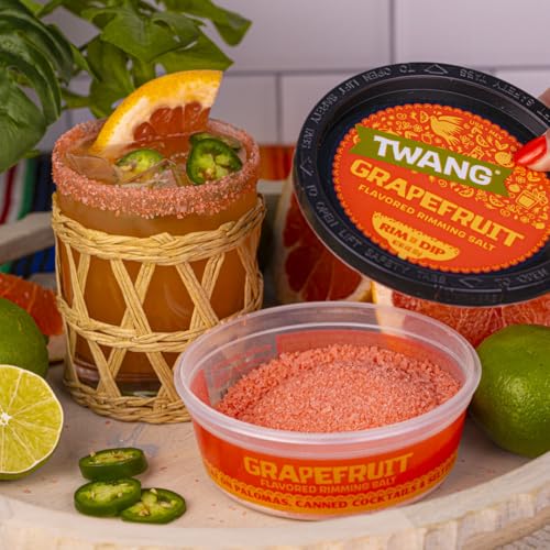 Twang Grapefruit Salt Rimmer for Margaritas & Cocktails - 4 Oz (Pack of 1)