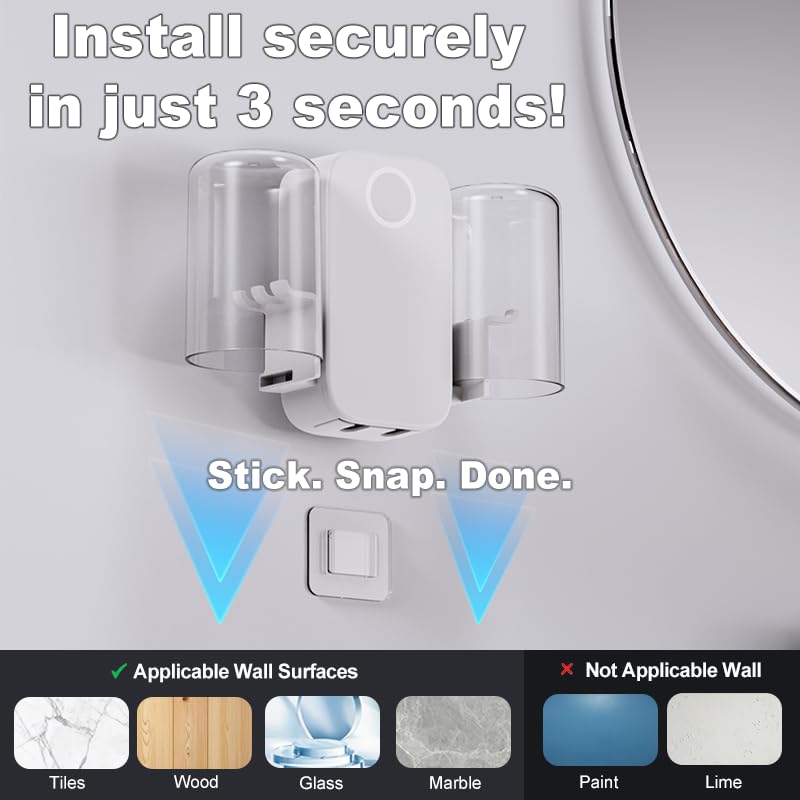 UV Toothbrush Sanitizer Holder with Drying Fan - Sanitizer-Solo