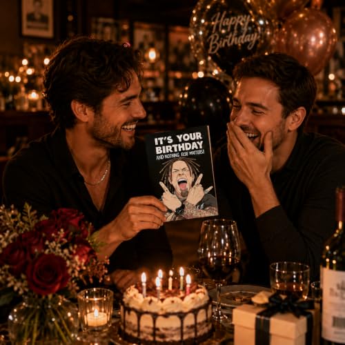 Funny Rock Birthday Card for Him | Humorous Greeting Card 5x7