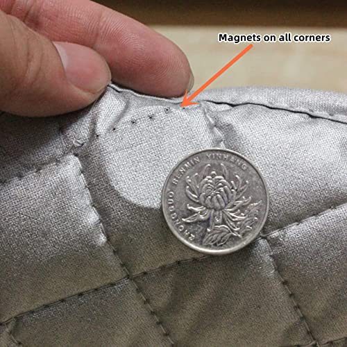 Sanseenia Magnetic Ironing Mat - 33" x 19" Portable Heat Resistant Pad (Gray)