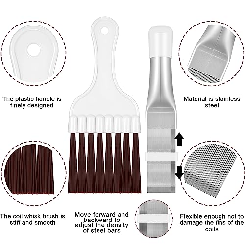 Boao Air Conditioner Condenser Fin Cleaning Tool Set - 2 Piece Kit